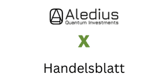 Aledius X Handelsblatt vector image 2